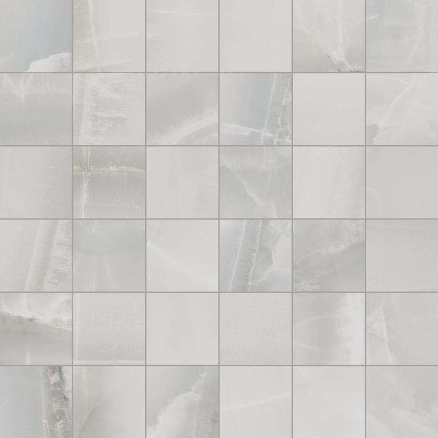 Мозаика Sant Agostino Akoya Mosaico Silver CSAMAKSI30, цвет серый, поверхность матовая, квадрат, 300x300