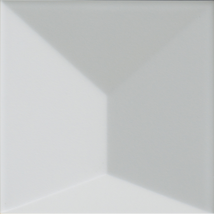 Керамическая плитка L'Antic Colonial Faces S3 Blanco L138000261, цвет белый, поверхность матовая 3d (объёмная), квадрат, 125x125
