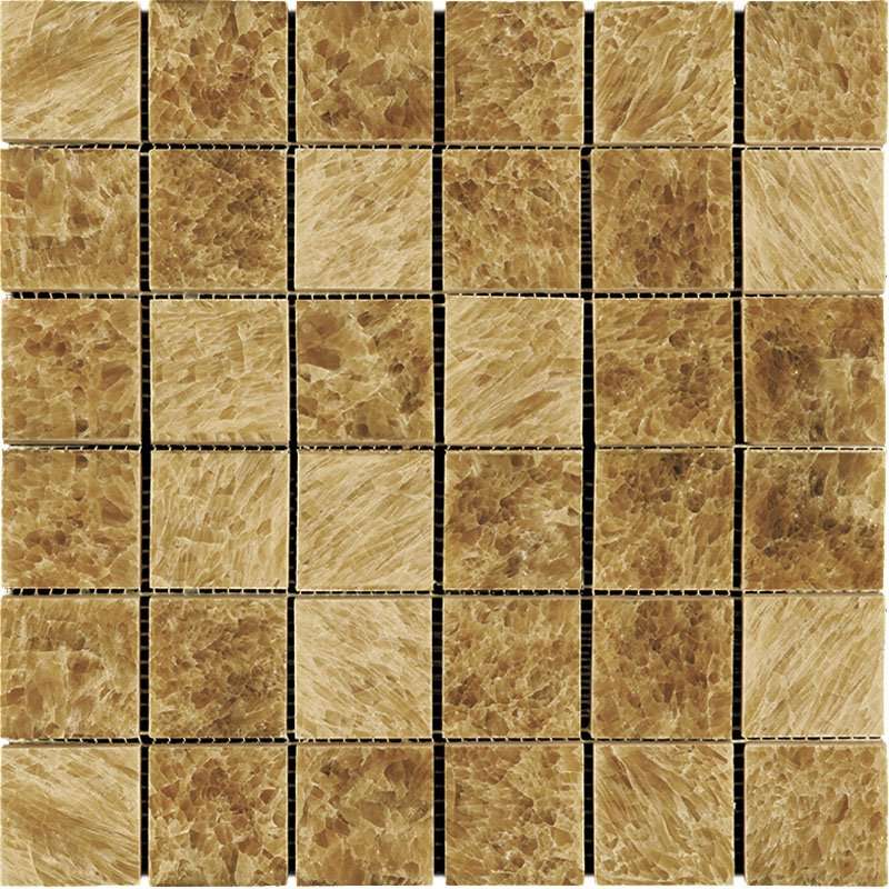 Мозаика Natural Mosaic Adriatica (4,8X4,8) 7M072-48P, цвет коричневый, поверхность полированная, квадрат, 305x305