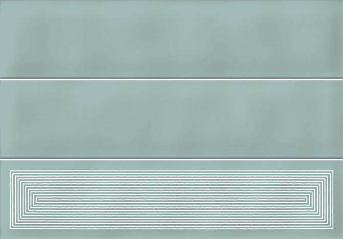 Керамическая плитка Vives Hanami Kozen Menta VIV-HAN-035, цвет бирюзовый, поверхность глянцевая, прямоугольник, 230x335