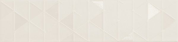 Декоративные элементы Marca Corona Tone White Geometric 0342, цвет белый, поверхность глянцевая, прямоугольник, 75x300