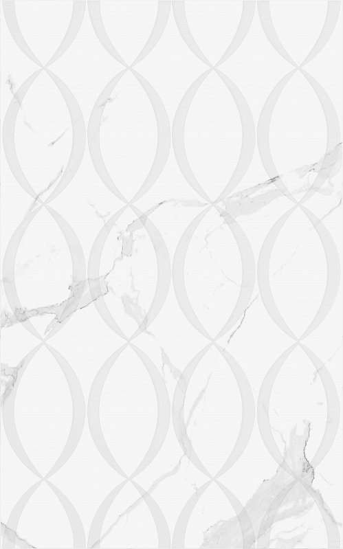 Керамическая плитка Creto Scales белый 00-00-5-09-00-01-2627, цвет белый, поверхность матовая, прямоугольник, 250x400