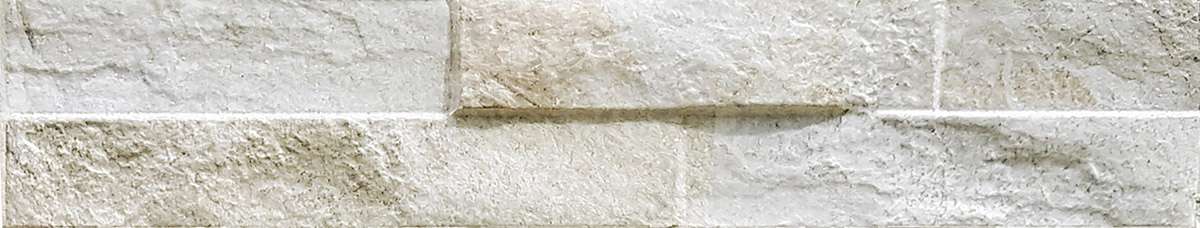 Керамогранит Keradom Rock Cream, цвет бежевый, поверхность 3d (объёмная), прямоугольник, 75x385