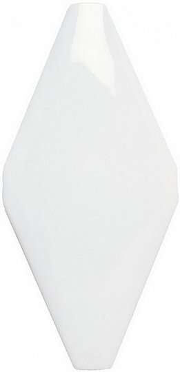 Керамическая плитка Adex ADNE8006 Rombo Acolchado Blanco Z, цвет белый, поверхность глянцевая, ромб, 100x200
