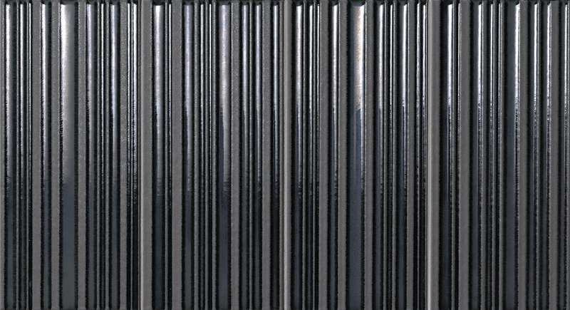 Декоративные элементы Fap Milano&Wall Righe Metal Moka Inserto Rete fNV3, цвет чёрный, поверхность матовая, прямоугольник, 305x560