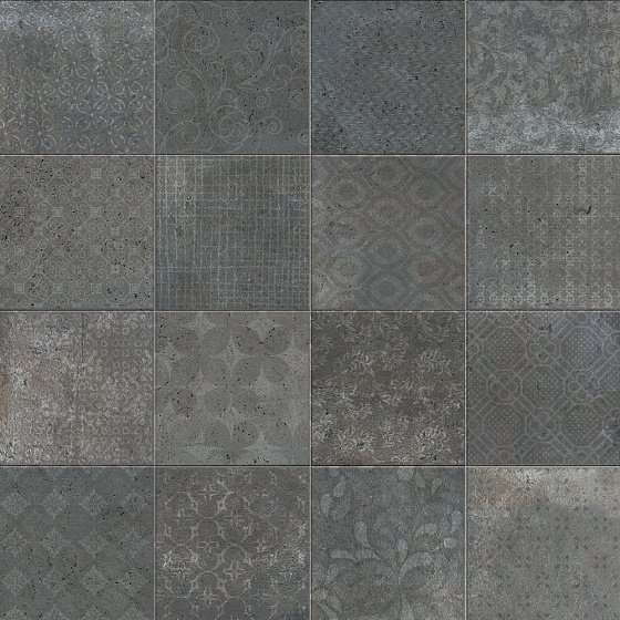 Керамогранит Cir Riabita Il Cotto Fabric Industrial 1046735, цвет серый, поверхность матовая, квадрат, 200x200