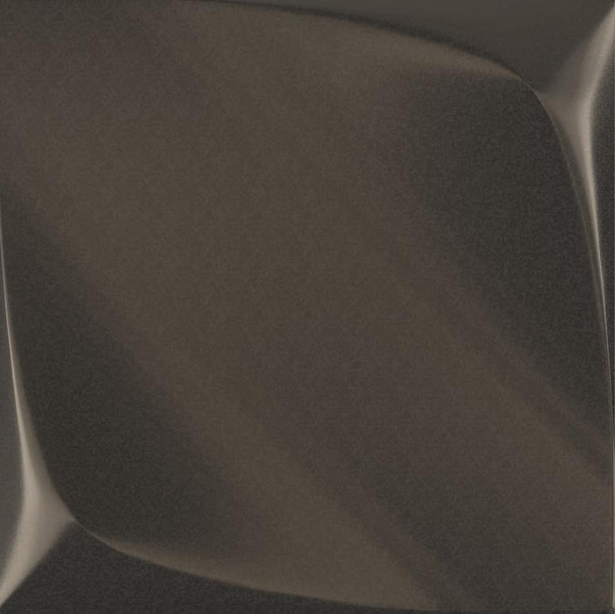 Керамическая плитка Wow Metallic Edition Wave Contract Steel 115208, цвет коричневый, поверхность глянцевая, квадрат, 125x125