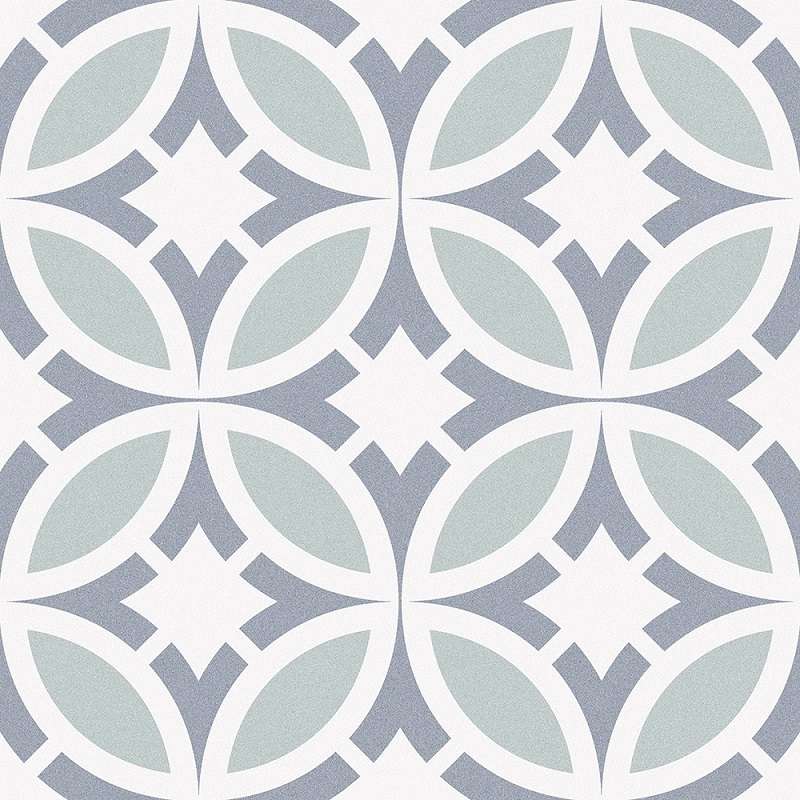 Керамогранит Absolut Keramika Paris Comedie 60940, цвет белый серый зелёный, поверхность матовая, квадрат, 250x250