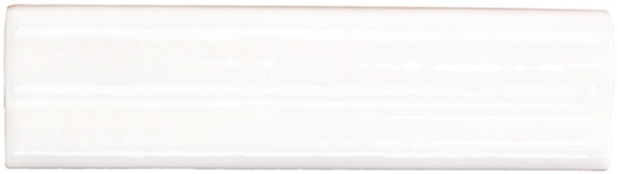 Бордюры Monopole New Country Moldura White, цвет белый, поверхность глянцевая, прямоугольник, 50x150