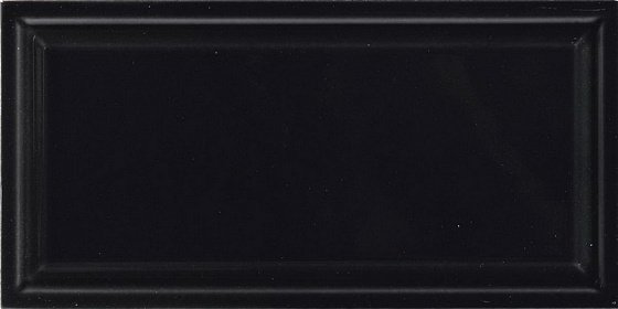 Керамическая плитка Grazia Formae Frame Ebony FRA2, цвет чёрный, поверхность глянцевая, прямоугольник, 130x260