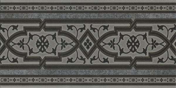Бордюры SDS Koblenz Stellstufe mit Dekor Anthrazit, цвет чёрный, поверхность матовая, прямоугольник, 155x310