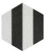 Керамогранит Bestile Meraki Stripe Negro Mate, цвет чёрно-белый, поверхность матовая, прямоугольник, 198x228