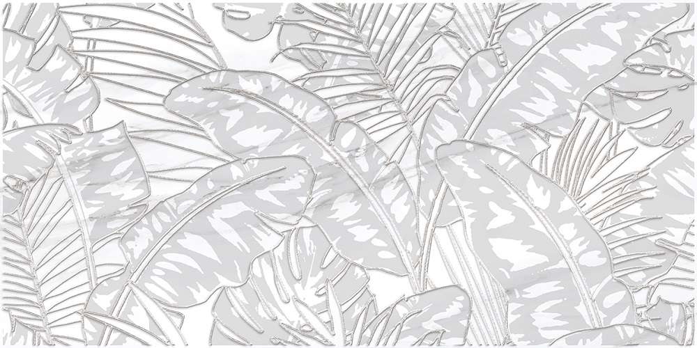Декоративные элементы Нефрит керамика Касл 04-01-1-10-03-06-1055-0, цвет белый серый, поверхность матовая, прямоугольник, 250x500
