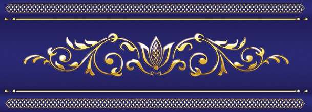 Бордюры Ceramique Imperiale Бордюр Объемный Сетка Кобальтовая Синий 13-01-1-24-43-66-685-0, цвет синий, поверхность глянцевая, прямоугольник, 100x250
