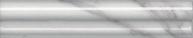 Бордюры Kerama Marazzi Бордюр Багет Фрагонар белый BLD029, цвет белый, поверхность глянцевая, прямоугольник, 30x150