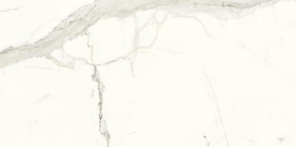 Керамогранит Ariostea Bianco Calacatta Luc PL612527, цвет белый, поверхность полированная, прямоугольник, 600x1200