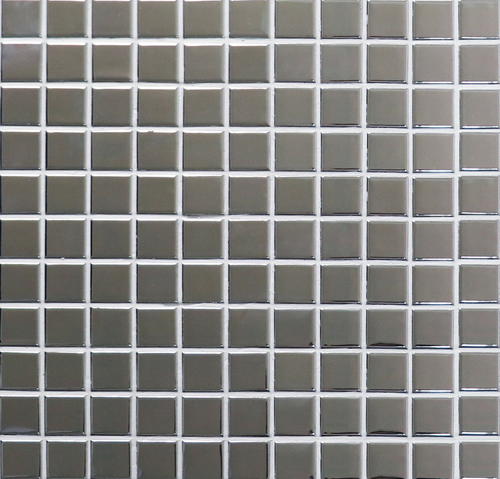 Мозаика Bonaparte Everest Silver, цвет серый, поверхность глянцевая, квадрат, 303x303