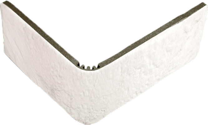 Спецэлементы Monopole Muralla Esquina Blanco, цвет белый, поверхность матовая, под кирпич, 131x155