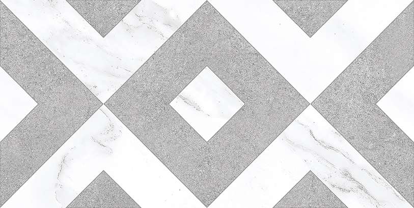 Керамическая плитка Нефрит керамика Фьюжен 00-00-5-08-00-00-2733, цвет белый серый, поверхность матовая, прямоугольник, 200x400