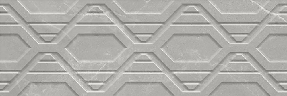 Декоративные элементы Azteca Dubai R90 Oxo Grey, цвет серый, поверхность глянцевая, прямоугольник, 300x900
