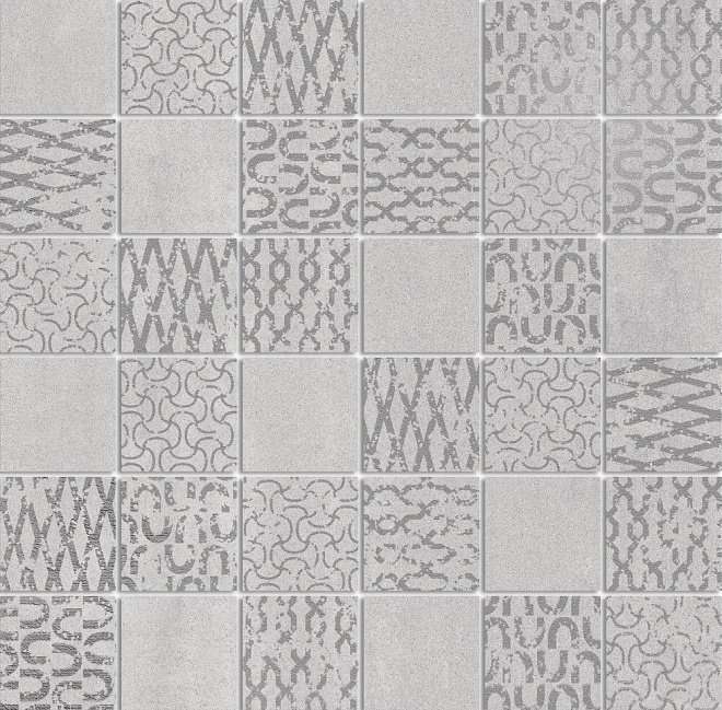 Мозаика Kerama Marazzi Декор Про Дабл светлый мозаичный DD201220\MM, цвет серый, поверхность матовая, квадрат, 300x300