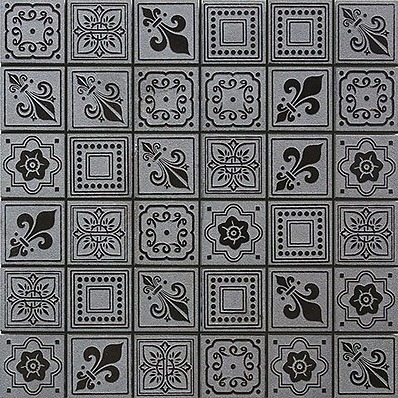 Мозаика Skalini Dynasty DNY-2, цвет серый, поверхность матовая, квадрат, 300x300
