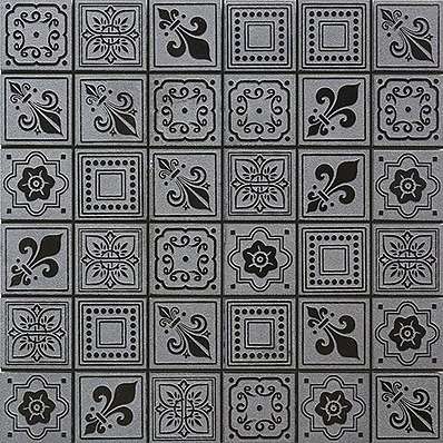 Мозаика Skalini Dynasty DNY-2, цвет серый, поверхность матовая, квадрат, 300x300