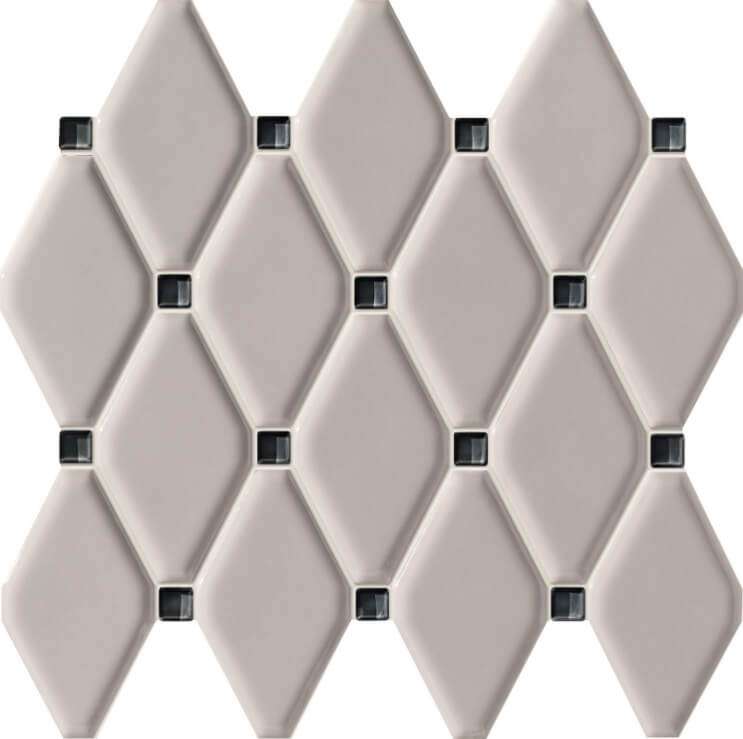 Мозаика Tubadzin Ms- Abisso Grey, цвет серый, поверхность глянцевая, прямоугольник, 270x298