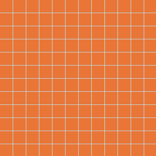 Мозаика Ce.Si Matt Cromo Su Rete 2,5x2,5, цвет оранжевый, поверхность матовая, квадрат, 300x300