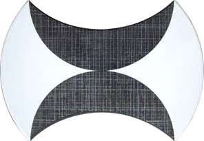 Керамическая плитка Cobsa Diavolo P.R. Moli, цвет чёрно-белый, поверхность глянцевая, квадрат, 150x150