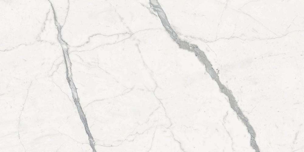 Широкоформатный керамогранит Graniti Fiandre Maximum Marmi Calacatta Statuario Semilucidato, цвет белый, поверхность лаппатированная, прямоугольник, 1500x3000
