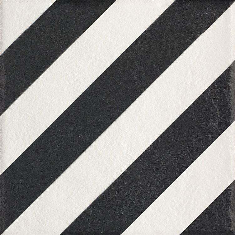 Керамическая плитка Paradyz Modern Theme C, цвет чёрно-белый, поверхность матовая, квадрат, 198x198