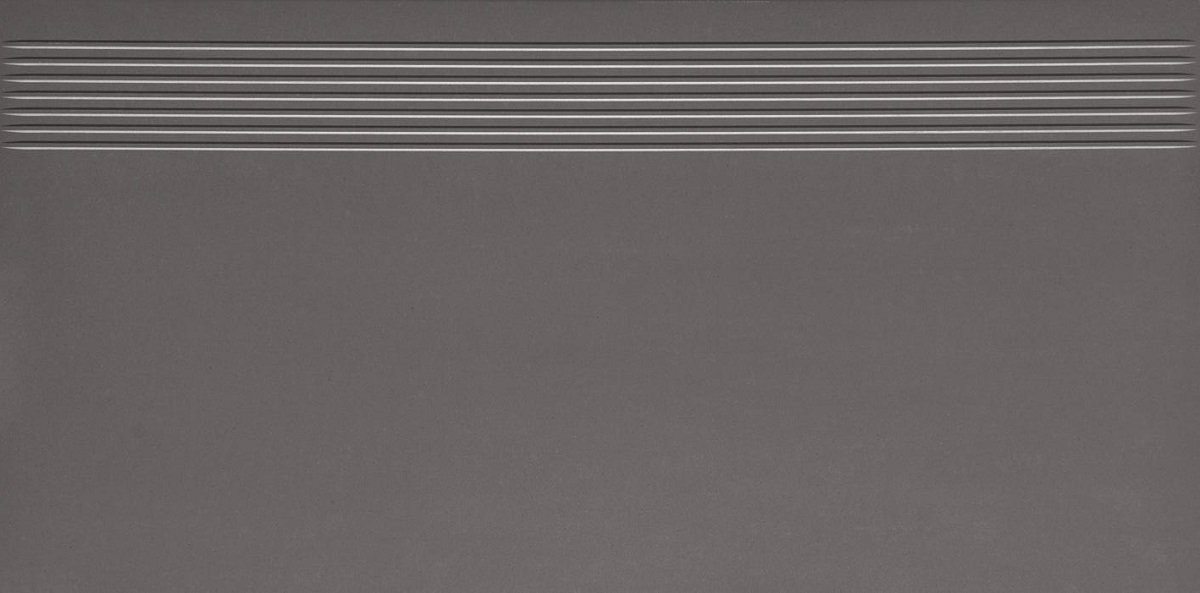 Ступени Paradyz Doblo Grafit Stopnica Prosta Mat., цвет серый, поверхность матовая, прямоугольник, 298x598