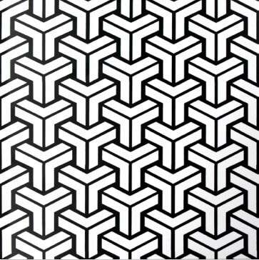 Декоративные элементы Heralgi Patchwork Dec.2 Floor White, цвет чёрно-белый, поверхность матовая, квадрат, 200x200
