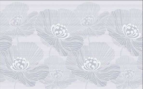 Декоративные элементы Нефрит керамика Эрмида Декор 04-01-1-09-03-06-1021-1, цвет серый, поверхность матовая, прямоугольник, 250x400