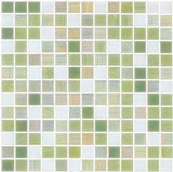 Мозаика JNJ Mosaic Интерьерные Cмеси 200x200 V-J7611 Avocado, цвет зелёный, поверхность глянцевая, квадрат, 200x200