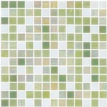 Мозаика JNJ Mosaic Интерьерные Cмеси 200x200 V-J7611 Avocado, цвет зелёный, поверхность глянцевая, квадрат, 200x200