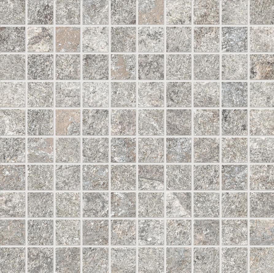Мозаика Ergon Oros Stone Mosaico Grey EL1L, цвет серый, поверхность матовая, квадрат, 300x300