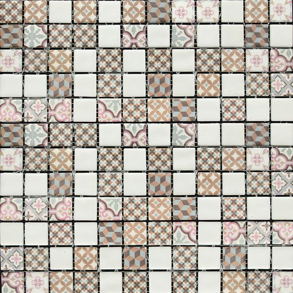 Мозаика Mosavit Graphic Toscana Mix, цвет разноцветный, поверхность матовая, квадрат, 316x316