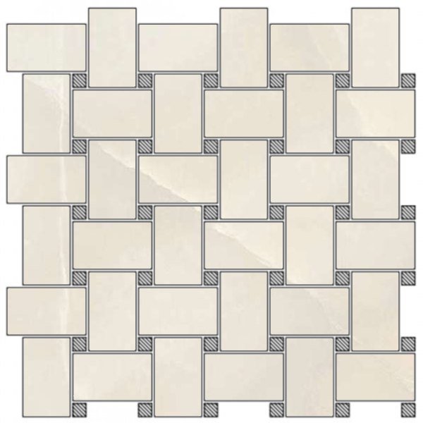 Мозаика FMG Onice Reale Shape Lucidato LU30771, цвет бежевый, поверхность полированная, квадрат, 300x300