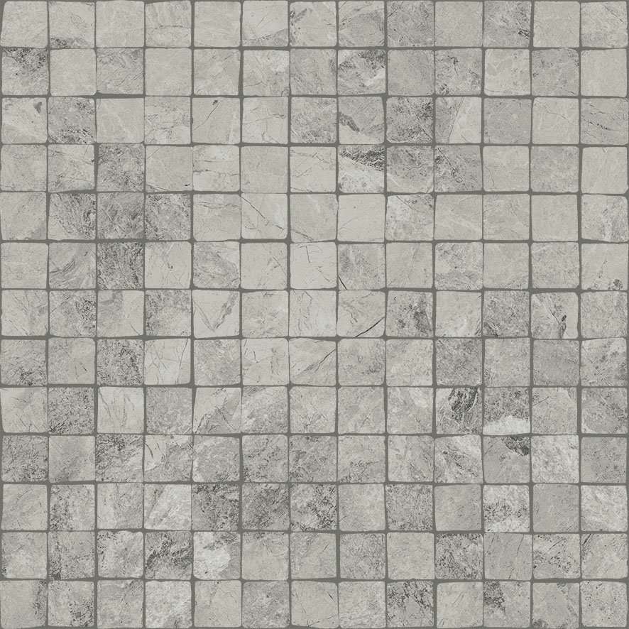 Мозаика Italon Charme Extra Silver Mosaico Split 620110000073, цвет серый, поверхность патинированная, квадрат, 300x300
