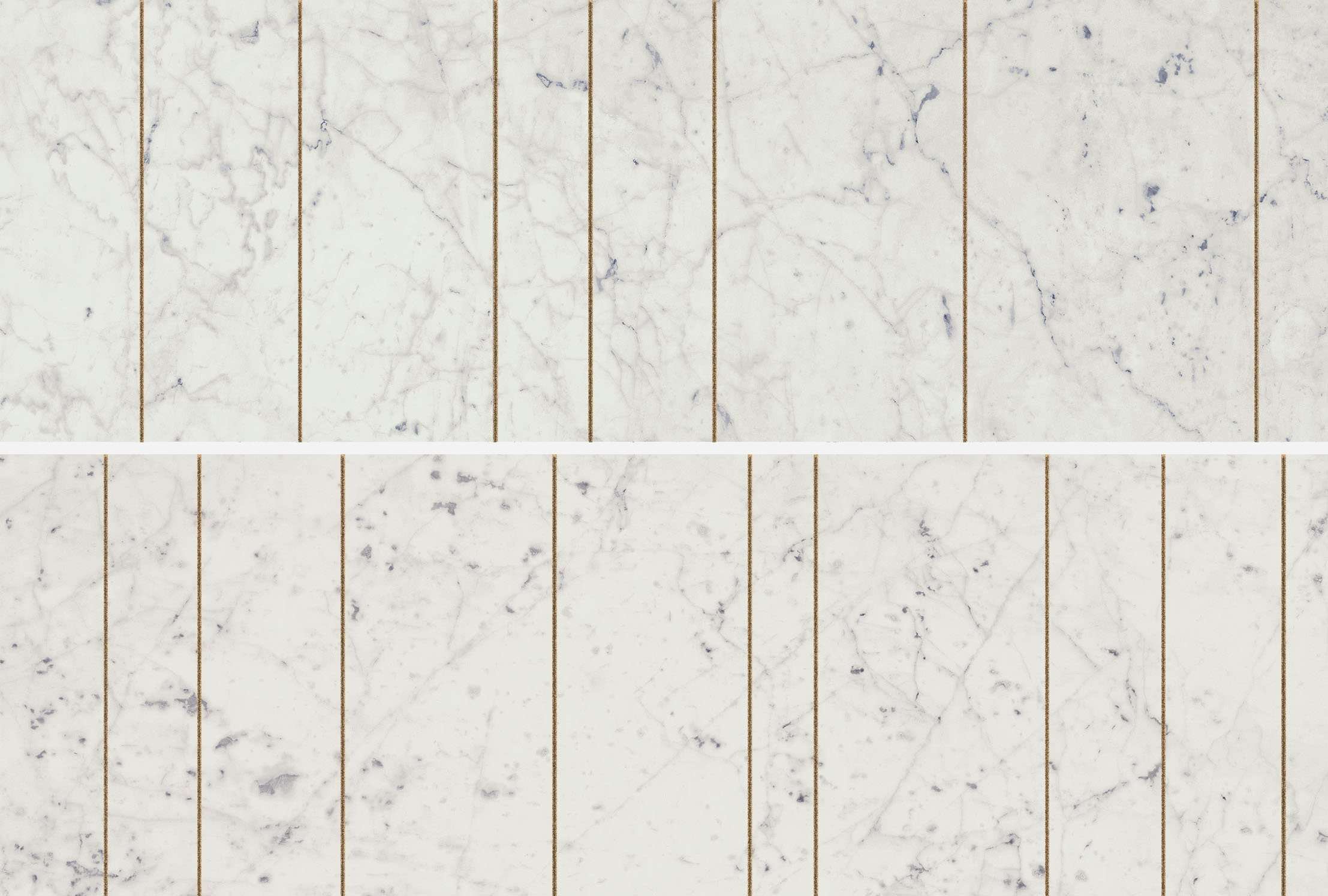 Декоративные элементы Italon Charme Extra Carrara Inserto Golden Line 600080000369, цвет белый, поверхность глянцевая, прямоугольник, 250x750