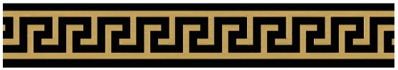 Бордюры Versace Maximvs Fascia Greca Nero/Oro Lux G0067710, цвет чёрный золотой, поверхность полированная, прямоугольник, 100x600