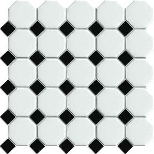 Мозаика NS Mosaic PS2356-06, цвет чёрно-белый, поверхность глянцевая, квадрат, 295x295