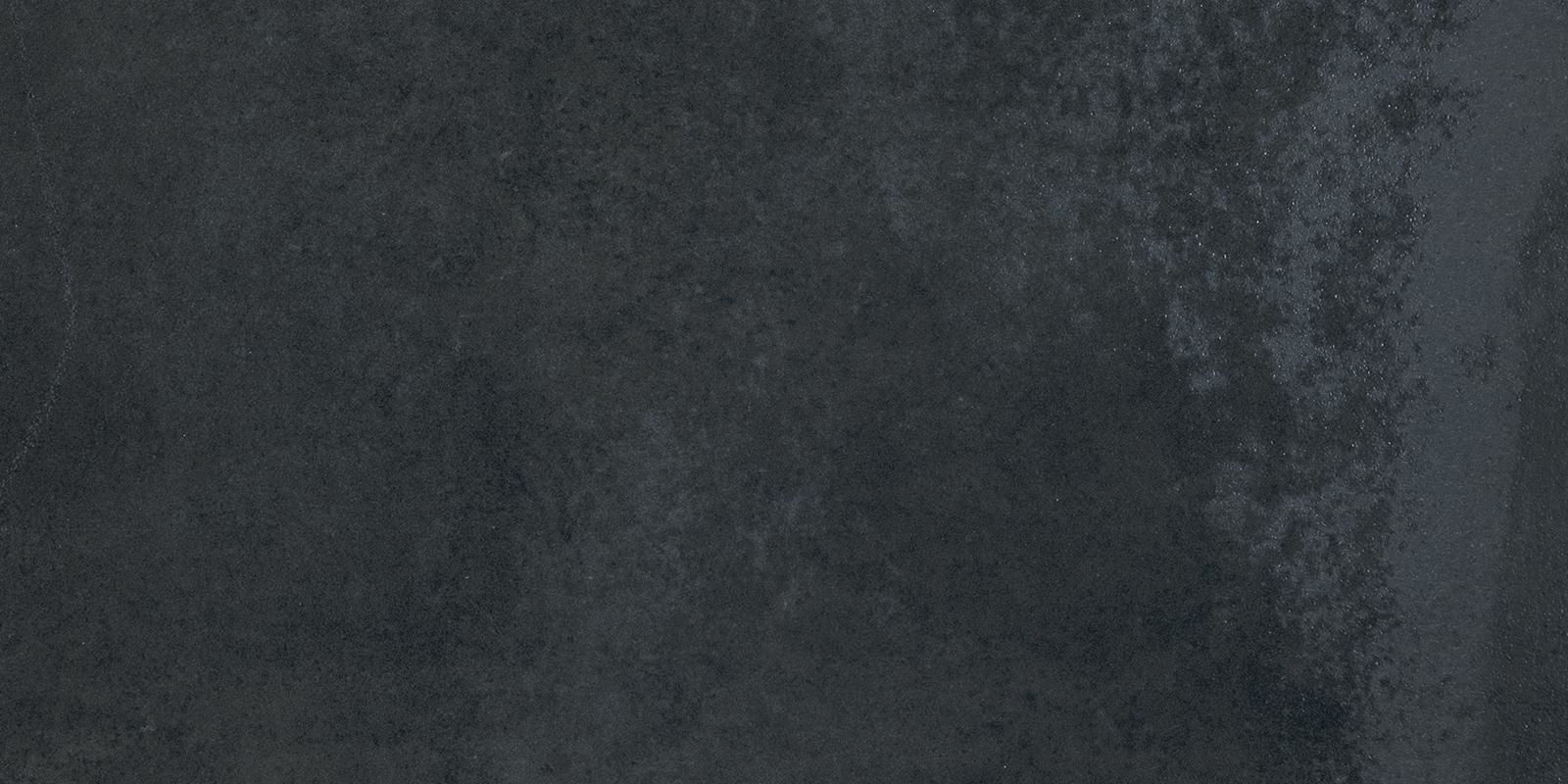 Керамогранит Provenza Vulcanika Raku Nero EFQW, цвет чёрный, поверхность матовая, прямоугольник, 300x600