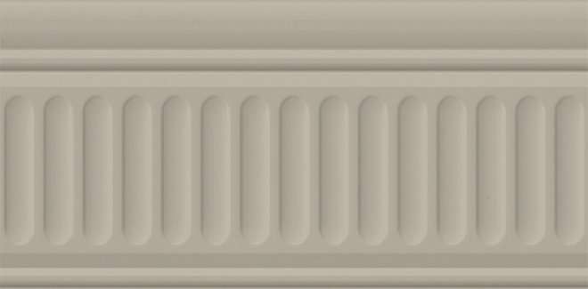 Бордюры Kerama Marazzi Бордюр Бланше серый структурированный 19050\3F, цвет серый, поверхность глянцевая, прямоугольник, 99x200