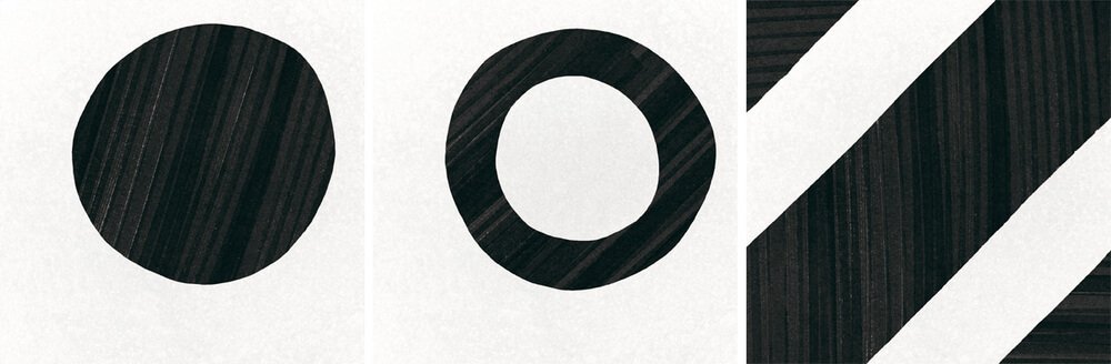 Керамогранит Equipe Caprice Balance B&W Deco 22121, цвет чёрно-белый, поверхность матовая, квадрат, 200x200