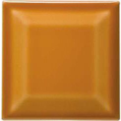 Вставки Ce.Si Metro Miele Diamante, цвет оранжевый, поверхность глянцевая, квадрат, 75x75