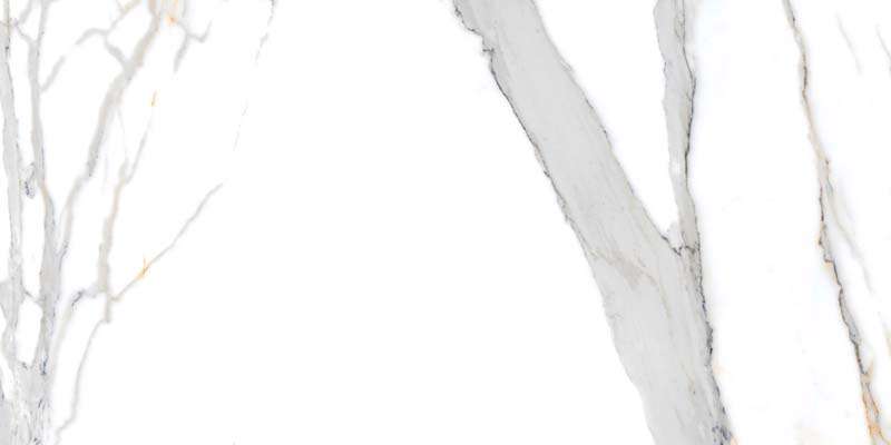Керамогранит Italica Aira White Polished, цвет белый серый, поверхность полированная, прямоугольник, 600x1200