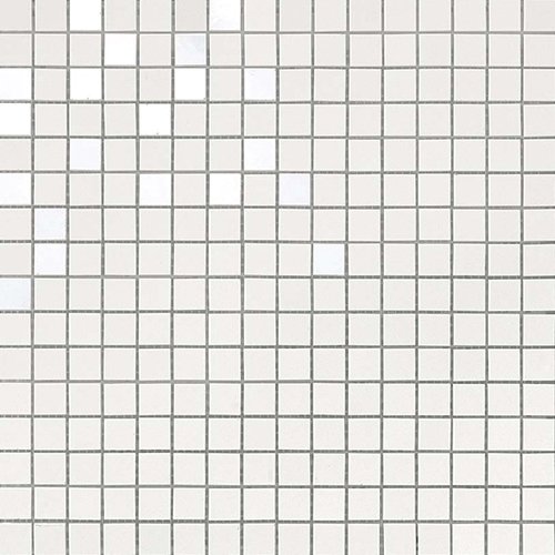 Мозаика Atlas Concorde Italy Solid White Mosaic 9DSM, цвет белый, поверхность матовая, квадрат, 305x305